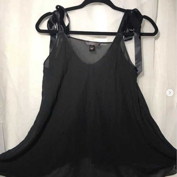 Black Slip See-Through Lingerie Slip - Picture 1 of 3